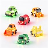 Flintosky Kids Construction Vehicles Toys Bathroom LED Water | 6 Vehicles, Baby &amp; Kids, Water-Activated LED, No Holes, Anti-M