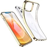 Torras Crystal Clear Case For Iphone 12 Pro Max Slim Thin Protective Silicone Clear Case For 6 7 Inch Gold Rim Amazon Co Uk Electronics Photo