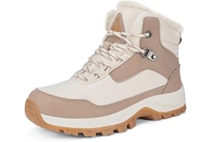 Mishansha Winterschuhe Damen Gefüttert Winterstiefel Rutschfest Wanderschuhe Gr.36-42