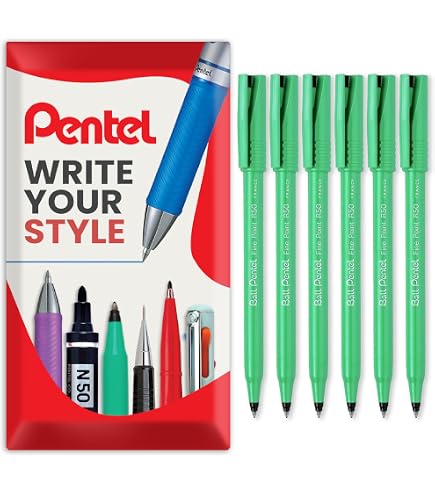 thumbnail image 2 of Pentel Ball R56 Extra Fine 0.6mm Rollerball Pens - Pack Of 3 (Red, Blue, Black) - Made In France 2 of 5