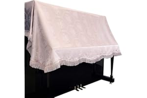 Clairevoire Housse de protection pour piano standard pour piano vertical [Antique Rose] | Fabriqué à la main avec un tissu luxueux et durable | Le design minimaliste universel s'adapte à la plupart des tailles de piano