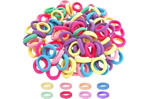 300 St Färgglada Baby Hårband, Söta Elastiska Hästsvanshållare 20mm för Flickor, Barn och Småbarn (Godisfärger)