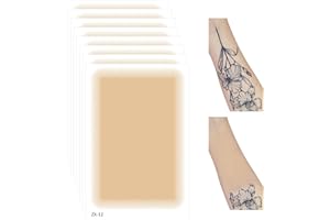 ‎PRREAL Prreal 8Pcs Tattoo Cover Up Patch, Natural Looking Cover up Tattoos and Scar Tattoo Pflaster, Waterproof, Invisible Body Concealer Makeup Sticker-Light