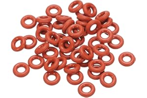 PATIKIL O-Ring Silicone 12mm OD 6mm ID 3mm Larghezza, 50 Pezzi Anelli per Rubinetti Guarnizione Metrica VMQ Ricambio per Riparazione Valvole Compressore Idraulico, Rosso