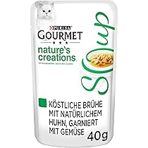 Purina Gourmet Nature's Creations Kattensoep - Tonijn & Ansjovis, 32 Zakjes à 40g, Zonder Kunstmatige Toevoegingen