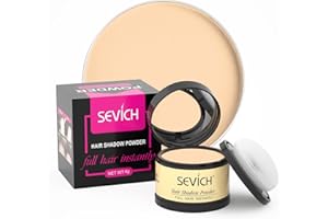 Sevich Hairline Powder，Instantly Conceals Hair Loss, Root Touch up Powder, Hair Shadow Toppers for Women & Men, Touch Up for Thinning Gray Hair, Windproof & Sweatproof, Light Blonde