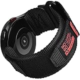 Nereides Nylon Sports Strap Compatible with Galaxy Watch 4 Strap, 20 mm, Velcro Design (40/44 mm) / Classic (42/46 mm) / Watc
