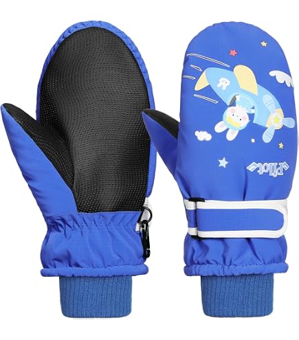 Kinder Winterhandschuhe Warm Wasserdicht - Dicke Skihandschuhe Gefüttert Für Schnee, Skifahren & Outdoor, Thermohandschuhe