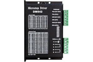 TUZUK Driver digitale microstepping CNC Controller motore passo-passo DM542 Driver motore passo-passo digitale a 2 fasi 20-50 V CC Max 4,2 A per motore passo-passo serie Nema 17 Nema 23 Nema 34