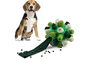 Larimuer Palla da fiuto per cani, Giocattoli Puzzle per Cani giocattolo interattivo Portatile, giocattolo per l'alimentazione per cani di piccola, media,taglia(Verde Estivo)