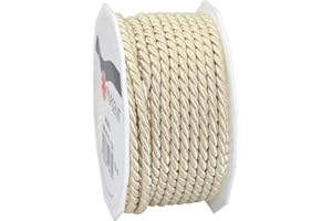 PRÄSENT C.E. Pattberg Mosel - Cordoncino intrecciato da 25 m, per regali, confezione regalo, larghezza 4 mm, accessorio per decorare e fai da te, decorazione antistrappo
