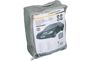 Dunlop presenning bil XL – universellt bilskydd – presenning 534 x 178 x 120 cm – hagelskyddspresenning med elastisk dragsko
