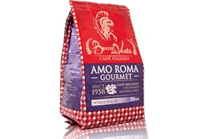 BOCCA DELLA VERITA® - Café moulu italien AMO ROMA GOURMET 50A/50R en sac de 250 grammes avec valve de protection