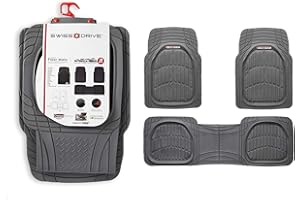 SUMEX Alfombra goma univ. "sand" gris 3 pzs