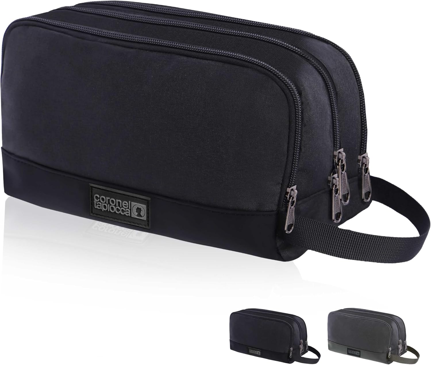 Coronel Tapiocca - Neceser Viaje para Hombre | Bolsa de Aseo compacta con 3 Compartimentos, Ideal para Viaje, Trabajo, Deporte o Vacaciones