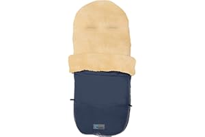 Altabebe MT2280LP-62 Winter Lammfellfußsack für Bugaboo and Joolz Nordkap Kollektion 12-36 Monate, marine