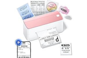 Phomemo Bluetooth Thermal Label Printer for Shipping Label - Wireless Shipping Label Printer Compatible with iOS & Android & PAD & PC, Widely Used for Amazon, Ebay, Shopify, TikTok, Etsy, USPS, FedEx,