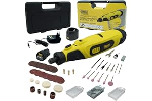 SabreCut CraftMate SCMG002EU ion de Litio 10.8 v herramienta Rotativa sin Cables Multipurpose con 42 Accesorios Incluidos