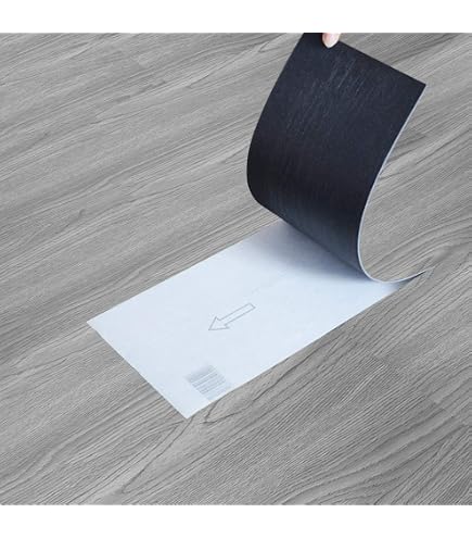 MULGREAT Peel And Stick Floor Tiles – 54 Sq.Ft Vinyl Planks, Waterproof Wood Grain, 36x6 Inch DIY Flooring For Laundry, Kitchen, Apartment