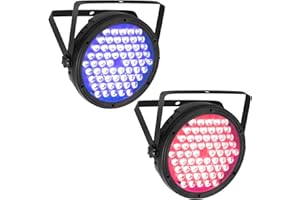 BETOPPER 120W Par LED RGBW 4 en 1 Lumiere Soiree avec DMX512, 3500Lm Lyre Led Jeux de Lumiere pour Soiree, Lumière DJ Eclairage de Scène pour Bar, Disco,Mariage, Fête, 2Pcs