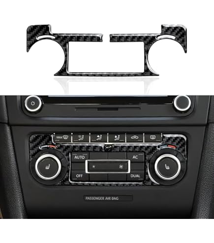 KUNGKIC Car Central Control CD AC Panel Carbon Fiber Sticker Decorative Interior Compatible with VW Volkswagen Scirocco 2009-2014 Accessories KUNGKIC Car Central Control CD AC Panel Carbon Fiber Sticker Decorative Interior Compatible with VW Volkswagen Scirocco 2009-2014 Accessories