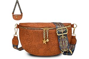 AUNGKWANG Sac Banane Femme, Sac Bandoulière Femme Tendance mit Bandoulière Réglable, Crossbody, 24.5x16x8 cm