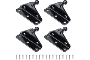 10MM Brackets Ball-Stud for Mounting Lift Supports Gas Shocks Springs Prop Struts Black 4PCS by IAQWE