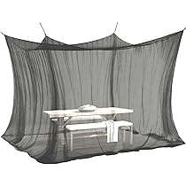 ELEGANCIO Moustiquaire Pour L'intérieur Et L'extérieur - 300 X 300 X 250 Cm - 220 Mailles - Pour Extérieur Et Intérieur - XXL - Pour Tente, Caravane - Noir