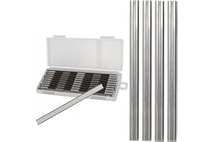 SAMTEK 10PCS Reversible Planer Blades 82MM, Double-Sided HSS Electric Planer Blades with Smooth Cutting Edges & Precision Ground Suitable Replacement for Makita, DeWalt, Bosch, Hitachi, Trend, Black & Decker