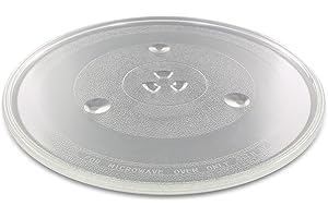 DEKAROX Drehteller Mikrowellenteller Glasteller 315mmØ rund mit 3 Füßen universal für Mikrowelle
