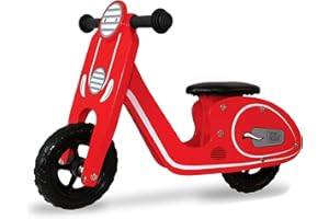 Teorema Giocattoli- Fatto Bici in Legno Senza Pedali Scooter per Bambini, 40595