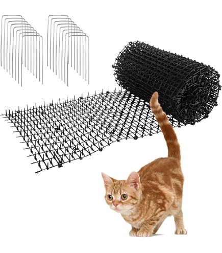 Tapis Répulsif Pour Chats Avec Picots - 200x30cm - Éloigne Chats Et Chiens Du Jardin, Voiture, Canapé