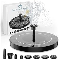 Solar Springbrunnen 2021 Upgrade, AISITIN 2.5W 160mm Solarbrunnen Solar Teichpumpe Outdoor Wasserpumpe Solar…