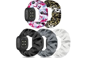 DKGKOO Scrunchie Watch Strap for Women Compatible with Fitbit Versa 4 / Versa 3 /Sense/Sense 2