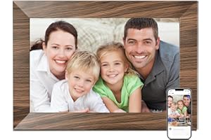 Digital Photo Frame 10 Inch, BWJBSW WiFi Digital Picture Frame Built in 32GB Memory, Electronic Frame with IPS Touchscreen, Auto-Rotate, Easy Share Photos or Videos via App, the Best Choice for Gift