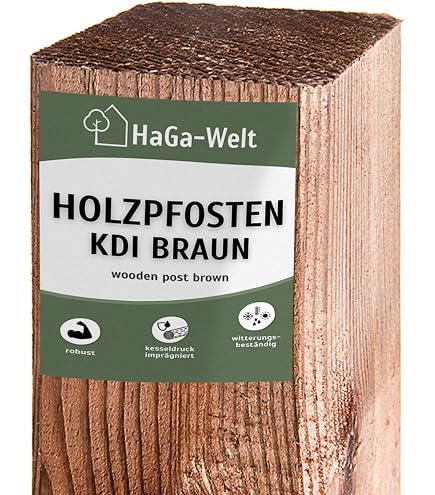 Kantholz Kiefer Kesseldruckimprägniert – 70x70 Mm, Länge 140 Cm – Für Zaun, Pergola, Carport & Mehr – 4-seitig Gehobelt