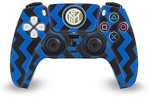 Head Case Designs Licenza Ufficiale Inter Milan in Casa 2020/21 Kit Crest Vinile Frontalino Sticker Gaming Pelle Adesivo Compatibile con Sony Playstation 5 PS5 DualSense Controller