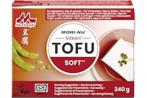 ‎MORI-NU Mori-Nu Seidentofu – Weicher Tofu aus Sojabohnen – vielseitig einsetzbar – 12 x 340 g