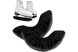 XCRPRT Ice Skate Blade Covers Protector, Skate Guards, Figure and Hockey Skates, 1 Pair Skate Covers Soft Plush, Ice Skate Soakers, Ice Skating Accessories for Men Women Boys Girls