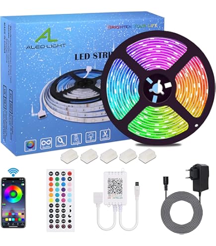 IKERY LED Strip 5m RGB CCT - Smart Lichtstreifen Mit App Steuerung & Musik Sync