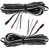 P4B | Cykelbelysning, dubbelkabel, set med 2 stycken | isolerade kabelskor | Längd = ca 2 200 mm per dubbelkabel (A) 2 x kabe