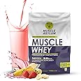 Muscle Asylum Premium Whey Protein l 1kg, 25 Servings l Berry Banana Milkshake l With Genuine Lab Reports l Muscle Building & Recovery | Increased Muscle