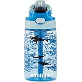 Contigo Gizmo Flip Pro Sharks Tritan &Ccedil;ocuk Suluğu 420 A&ccedil;ık Mavi