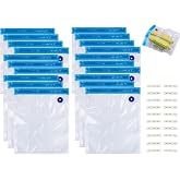 Vacuum Bags, 20 Pieces 3D Printer Filament Bags Moisture, Reusable Airtight Bag, Small Vacuum Airtight Bags for PLA ABS Prote