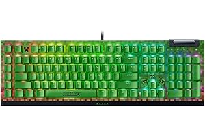 Razer BlackWidow V4 X Minecraft Edition - mechaniczna klawiatura do gier - Chroma RGB (zielony przełączniki mechaniczne, 6 dedykowanych klawiszy makr, klawisze Doubleshot ABS) US Layout | Minecraft