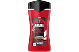 AXE - Gel Douche - Collection Prestige - Cherry Fizz -12h de fraîcheur - Parfum frais de pomme, eucalyptus, ambre et cerise - 225ml