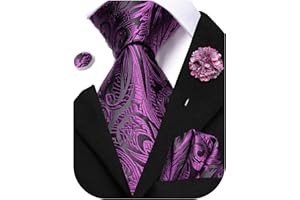 Hi-Tie Herrenkrawatte Schwarz Rosa Krawatte Blau Goldene Krawatte Grüne Krawatte Paisley-Blume Kariert Streifen Punkt Krawatten Einstecktuch Manschettenknöpfe Hochzeit Party Business Formal