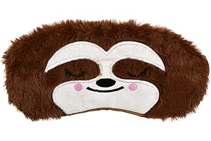 ‎ULIFE MALL Ulife Mall Nette 3D Flauschige Tier Augenmaske für Schlaf Reisen Atmungsaktiv Eyeshade Augenabdeckung Augenblende Schlafmaske Kinder Erwachsene - Braun