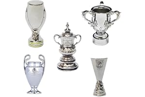 YYDSTES Mini Soccer Champions Trophy Metal Model High Simulation Football League Trophies Models Fans Collection Souvenir Desktop Ornaments Creative Gifts,A,5pc