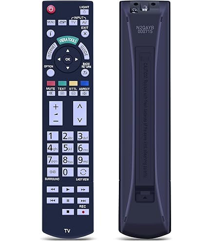 Facile à Utiliser ALLIMITY N2QAYB000504 Télécommande Fit For Panasonic Viera TV Télécommande Compatible N2qayb000504